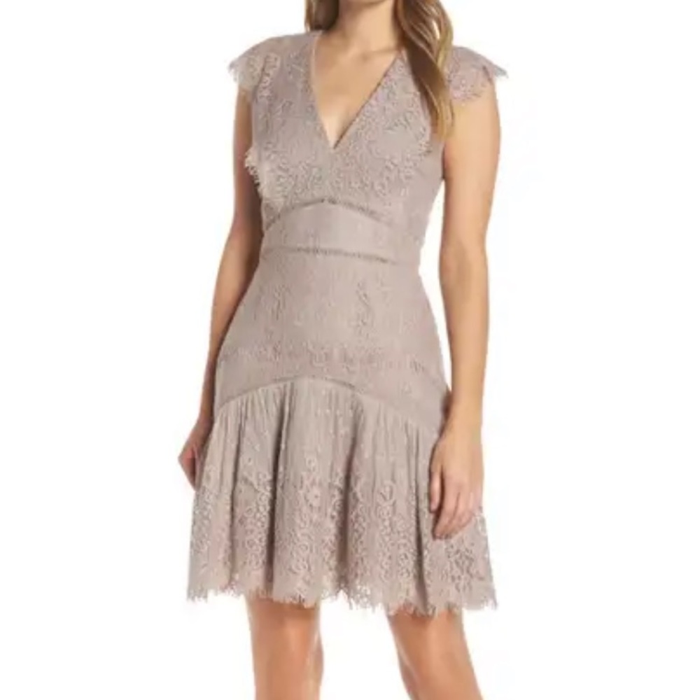 Adelyn Rae Mauve lace dress - worn once